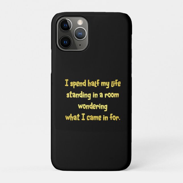 Capa Para iPhone 11 Pro Engraçado ficar em uma Piada de quarto (Verso)
