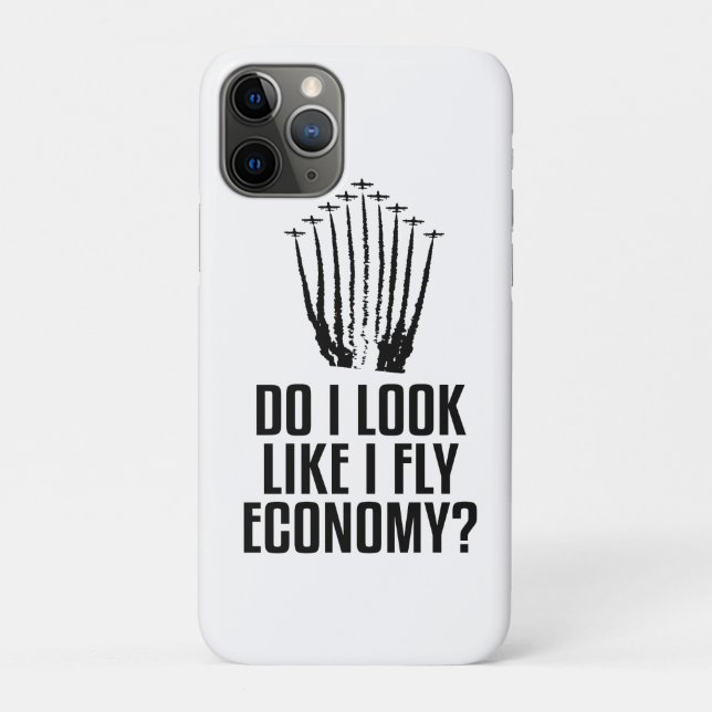Capa Para iPhone 11 Pro Engraçado Será que eu pareço um passageiro de clas (Verso)
