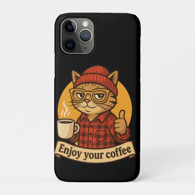 Capa Para iPhone 11 Pro Enjoy Your Coffee (Verso)