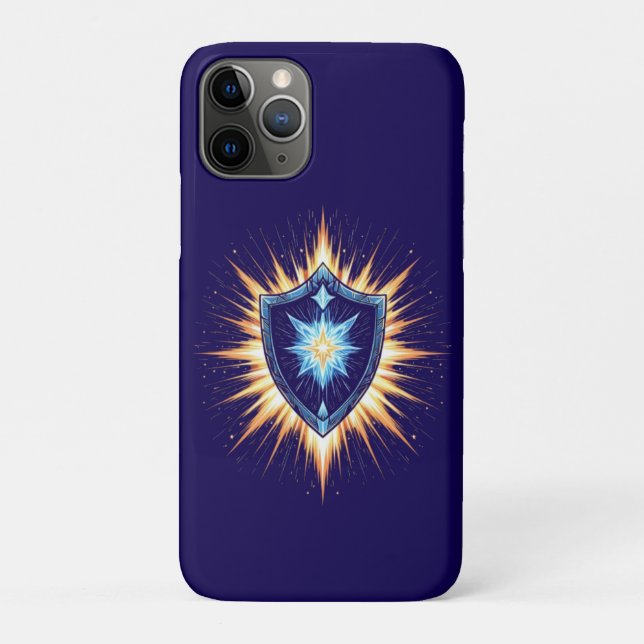 Capa Para iPhone 11 Pro Epic Fantasy Shield with Radiant Energy Burst – Ma (Verso)
