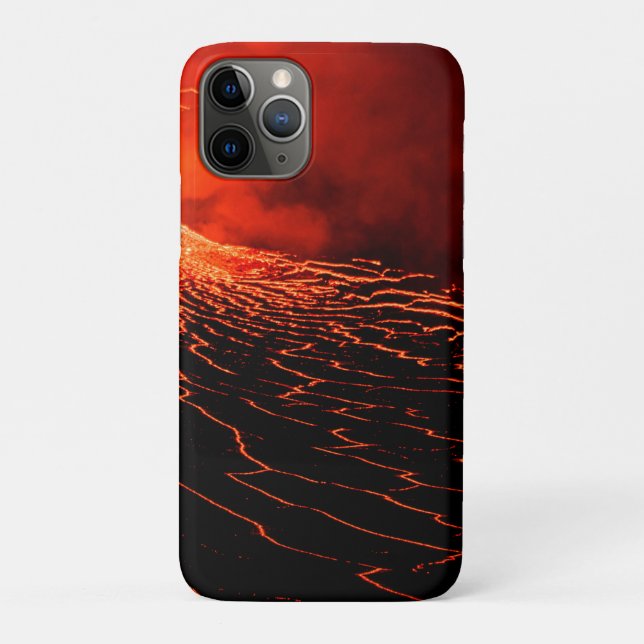 Capa Para iPhone 11 Pro erupção vulcânica (Verso)