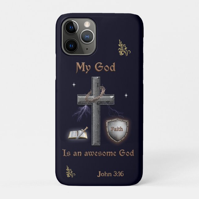 Capa Para iPhone 11 Pro Escritura de bíblia (Verso)