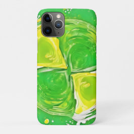 Capa Para iPhone 11 Pro Espiral do verde limão