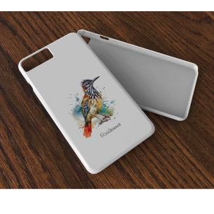 Capa Para iPhone 11 Pro Espírito do Deserto, Roadrunner em aquarela person