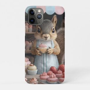 Capa Para iPhone 11 Pro Esquilo Baking com Cupcake