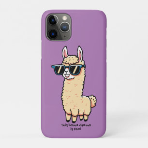 Capa Para iPhone 11 Pro Este Llama Drama é uma pose esquisita em óculos es