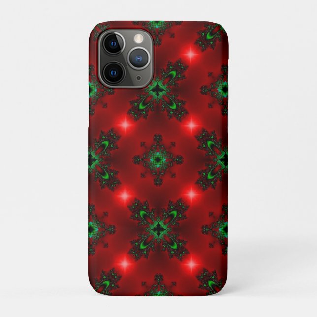 Capa Para iPhone 11 Pro Estilo Retro Artdeco Natal (Verso)
