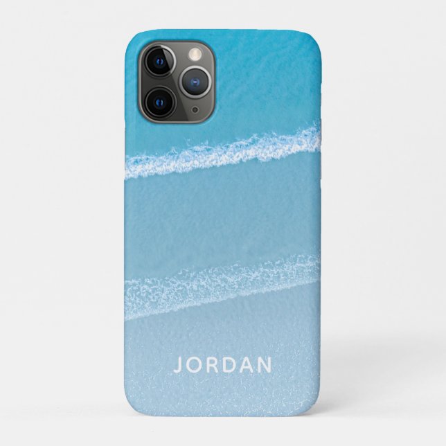Capa Para iPhone 11 Pro Estojo de iPhone Case-Mate com Monograma de Ondas  (Verso)