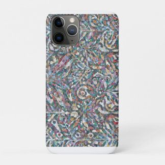 Capa Para iPhone 11 Pro Estojo de Padrão Mosaico Abstrato Colorido