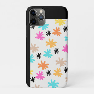 Capa Para iPhone 11 Pro Estojo de Telefone com Padrão Floral Abstrato Colo