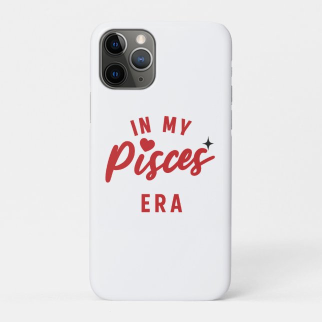 Capa Para iPhone 11 Pro Estojo para telefone da era de Peixes, presente de (Verso)