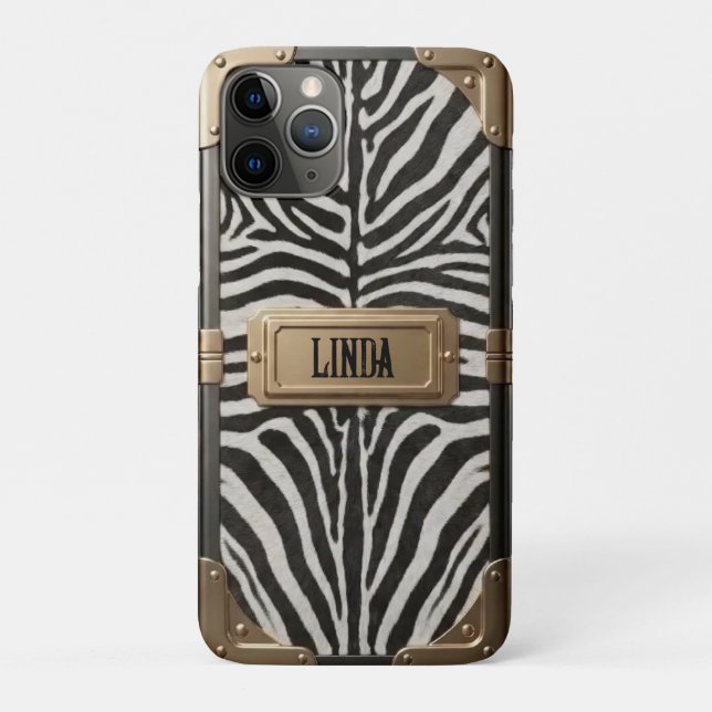 Capa Para iPhone 11 Pro Estojo Zebra (Verso)