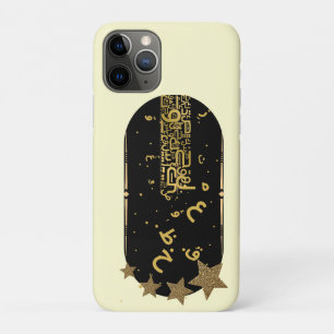 Capa Para iPhone 11 Pro Estrelas Douradas Celestiais Estojo Chic para iPho