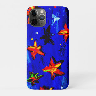 Capa Para iPhone 11 Pro Estrelas Laranja Brilhantes. Comprar Agora