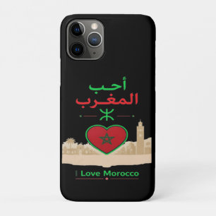 Capa Para iPhone 11 Pro Eu Amo Marrocos