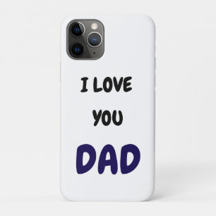 Capa Para iPhone 11 Pro Eu amo você pai Elegante e Moderno