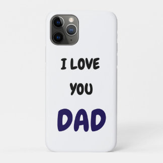 Capa Para iPhone 11 Pro Eu amo você pai Elegante e Moderno 