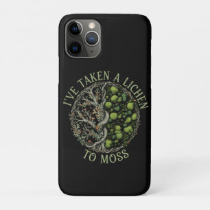 Capa Para iPhone 11 Pro Eu Levei um Líquen para Musgo - Piada Divertida da