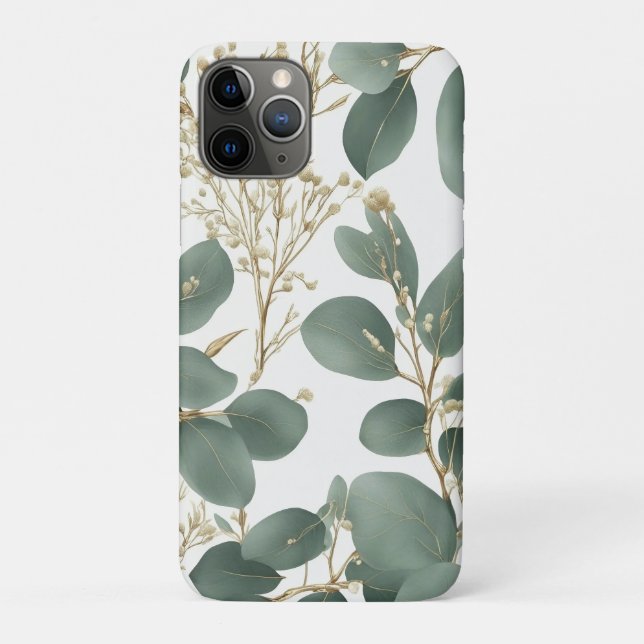 Capa Para iPhone 11 Pro Eucalyptus deixa padrão (Verso)