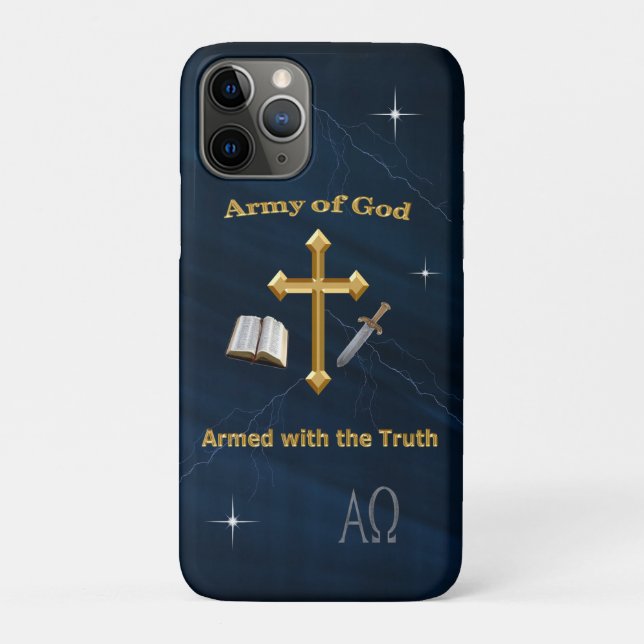 Capa Para iPhone 11 Pro Exército de Deus (Verso)
