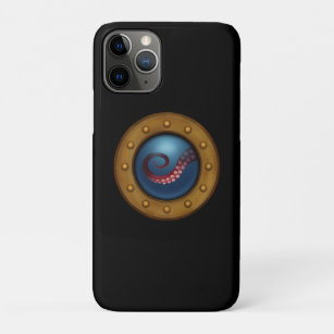 Capa Para iPhone 11 Pro Explorador Steampunk Explorador Submarino Navio Po