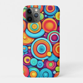 Capa Para iPhone 11 Pro Explosão de Círculo Vibrante