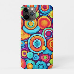 Capa Para iPhone 11 Pro Explosão de Círculo Vibrante