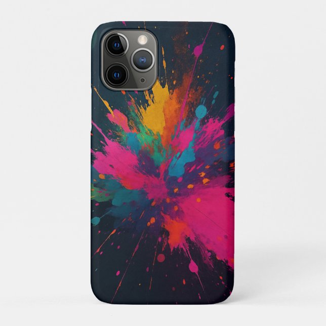 Capa Para iPhone 11 Pro explosão de cores (Verso)