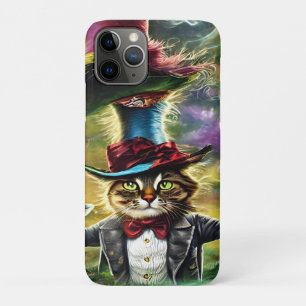 Capa Para iPhone 11 Pro Fairytale de fantasia do gato macabro do gato antr