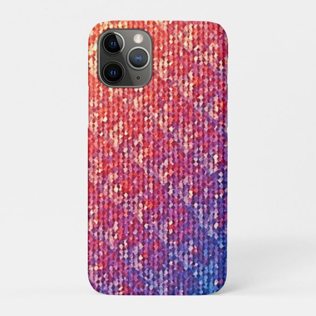 Capa Para iPhone 11 Pro Faísca do Mosaico Emocional Vibrante (Verso)
