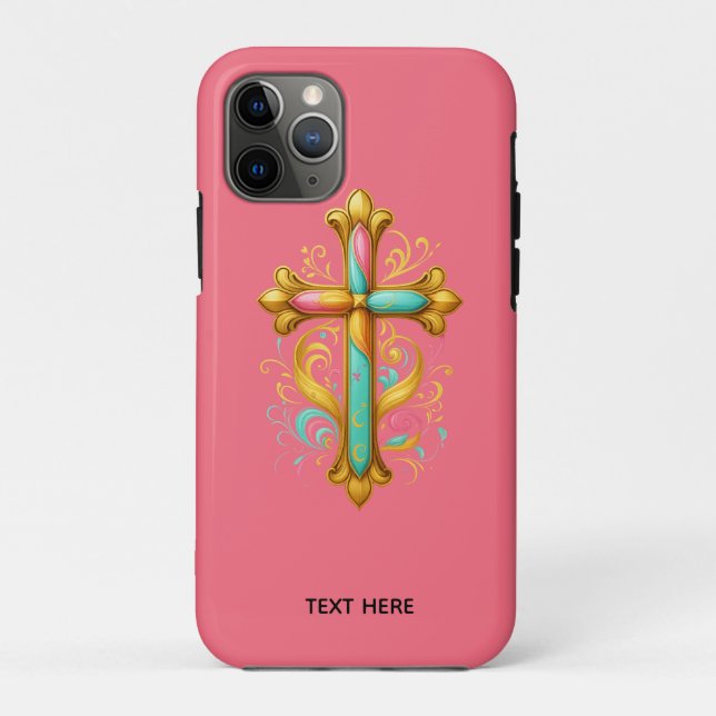Capa Para iPhone 11 Pro Faith Cross (Verso)