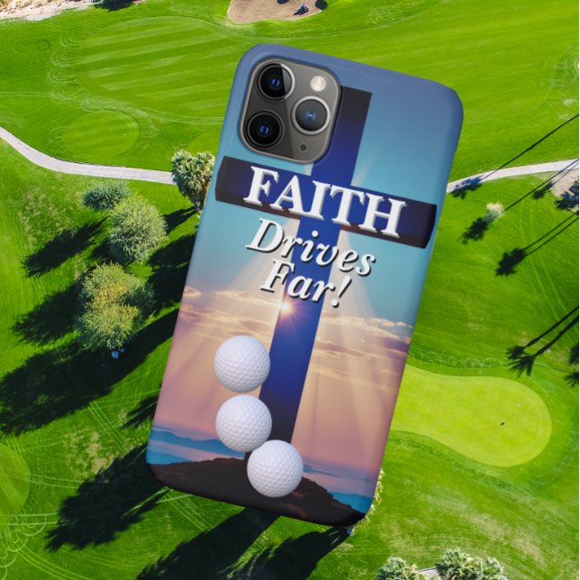 Capa Para iPhone 11 Pro Faith Drives Far Golf  (Criador carregado)
