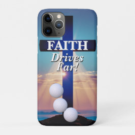 Capa Para iPhone 11 Pro Faith Drives Far Golf 