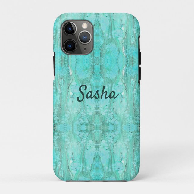 Capa Para iPhone 11 Pro fantasia aqua (Verso)
