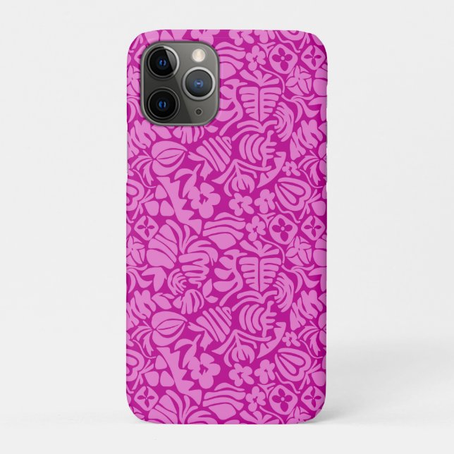 Capa Para iPhone 11 Pro Fantasia de Morango em rosa (Verso)