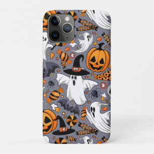 Capa Para iPhone 11 Pro Fantasmas Spooky e Monstros Cute Assustadores