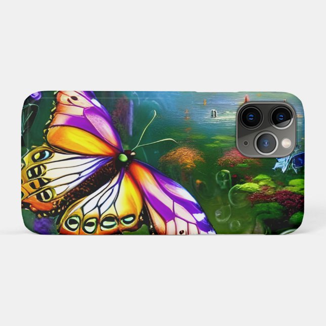 Capa Para iPhone 11 Pro Fantasy Butterfly Journey (Verso (horizontal))