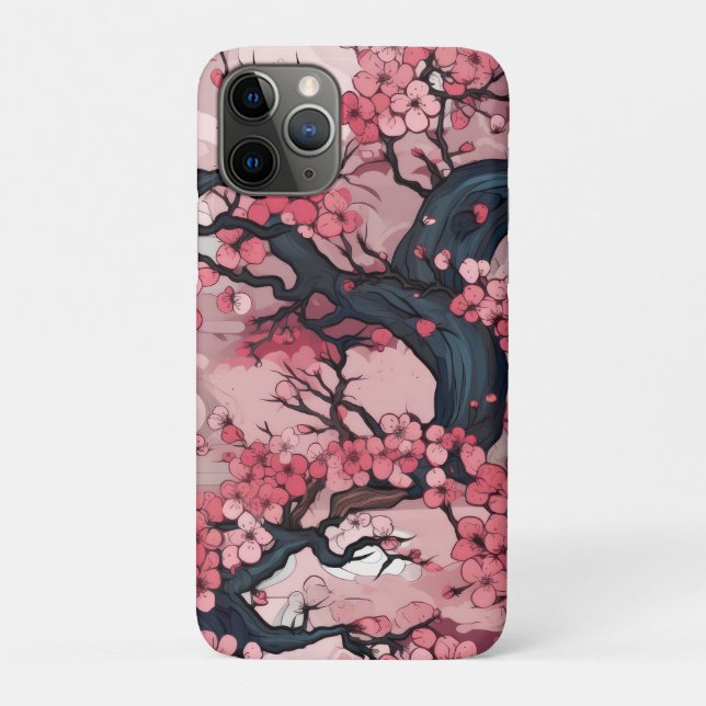 Capa Para iPhone 11 Pro Fantasy Cherry Blossom Dreamscape (Verso)