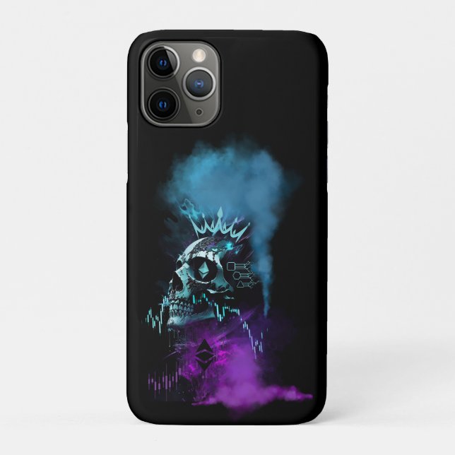 Capa Para iPhone 11 Pro Fantasy Design | Cryptocurrency | Ethereum (Verso)