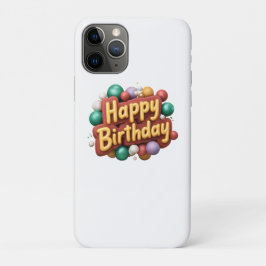 Capa Para iPhone 11 Pro feliz aniversário