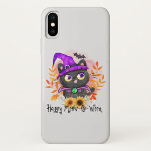 Capa Para iPhone Da Case-Mate Feliz Miau-o-entre-Negra Bruxa Negra