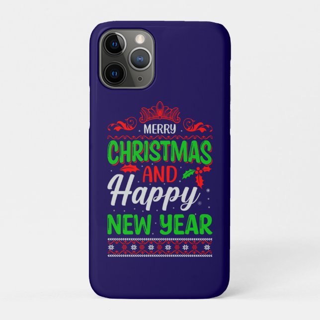 Capa Para iPhone 11 Pro Feliz Natal E Feliz ano novo-61064 (Verso)