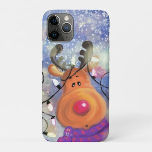 Capa Para iPhone 11 Pro Feliz Reindeer - Feliz Natal -