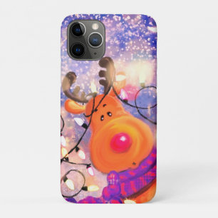 Capa Para iPhone 11 Pro Feliz Reindeer - Feliz Natal
