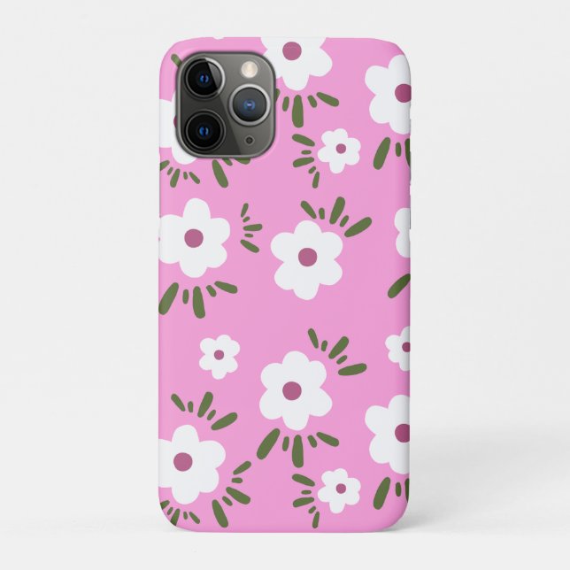 Capa Para iPhone 11 Pro Felizes Flores (Verso)