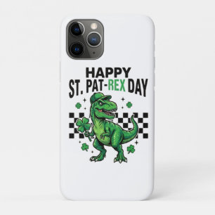 Capa Para iPhone 11 Pro Festa Feliz do Dinossauro no Dia de St Pat-Rex
