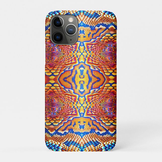 Capa Para iPhone 11 Pro Flippiges cooles Kroko Top Design für (Verso)
