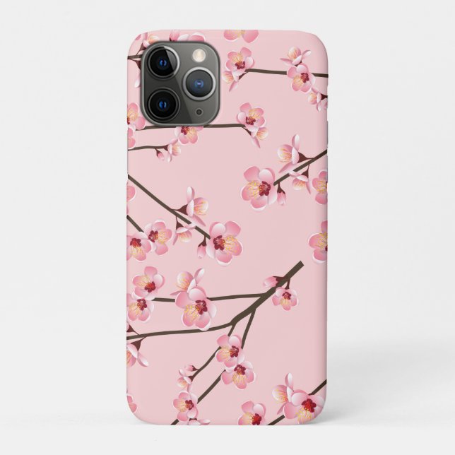 Capa Para iPhone 11 Pro Flor de Cerejeira (Verso)