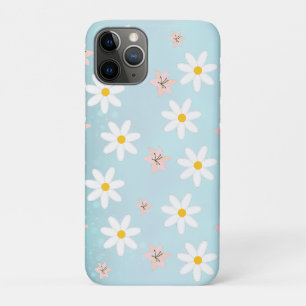 Capa Para iPhone 11 Pro Flor de Lily Daisy Modern Bonita, sem costura