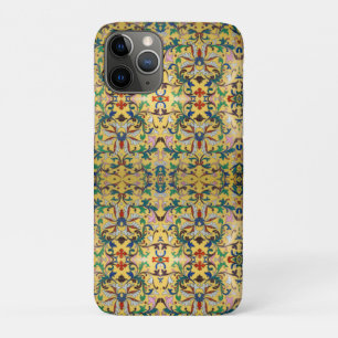 Capa Para iPhone 11 Pro Flor Mercado Vintage Amarelo de Flores Selvagem Bo
